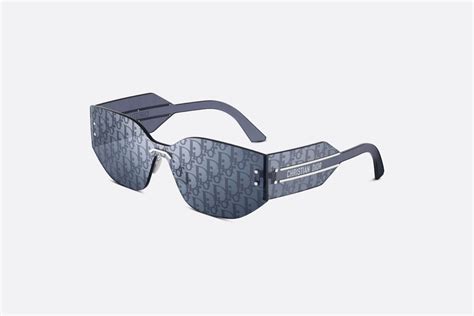 dior m6u|DiorClub M6U Blue Rectangular Sunglasses with Dior Oblique Motif.